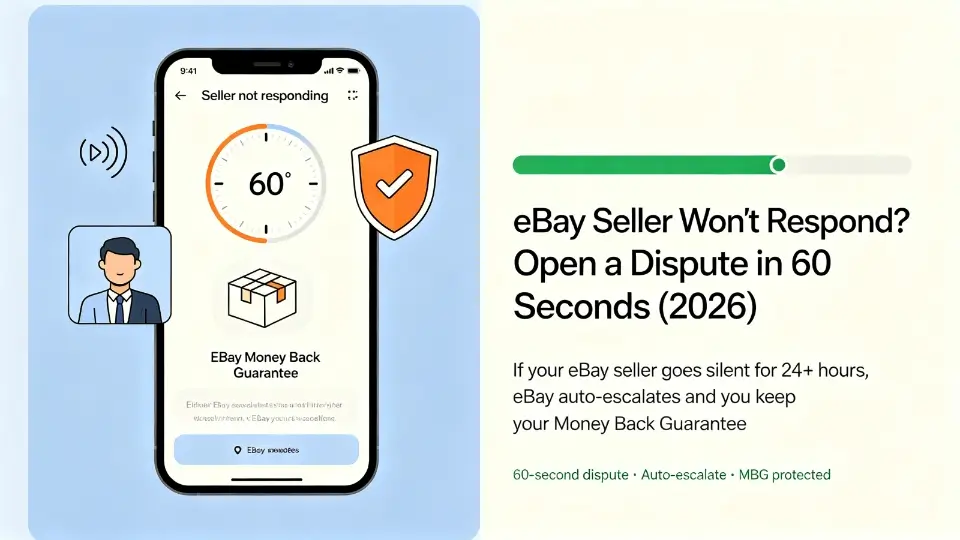 eBay Seller Won't Respond? Open a Dispute in 60 Seconds (2026)