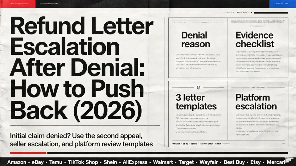 Refund Letter Escalation After Denial: How to Push Back (2026)