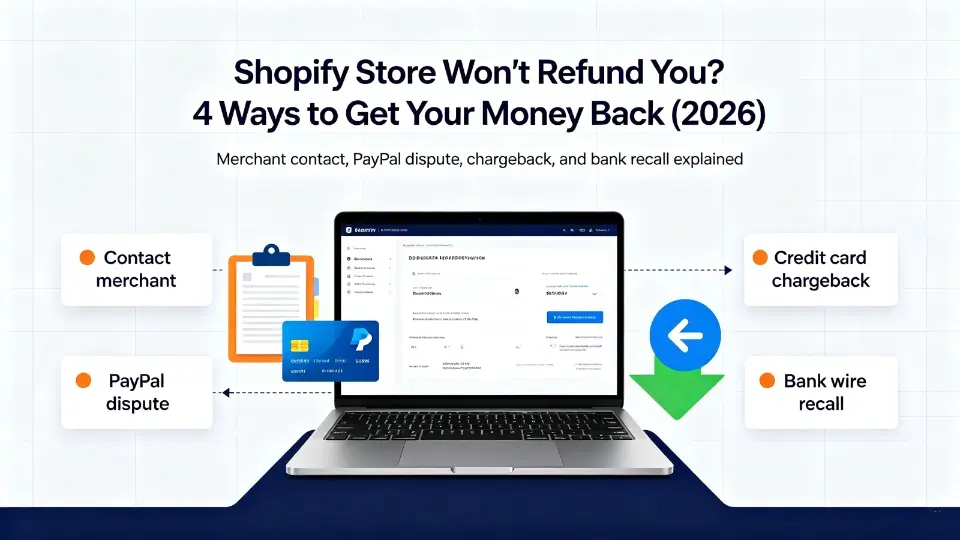 Shopify Store Won't Refund You? 4 Ways to Get Your Money Back (2026)