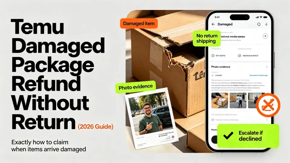 Temu Damaged Package Refund Without Return (2026 Guide)